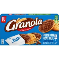 Biscuits sablés nappés au chocolat au lait Granola LU