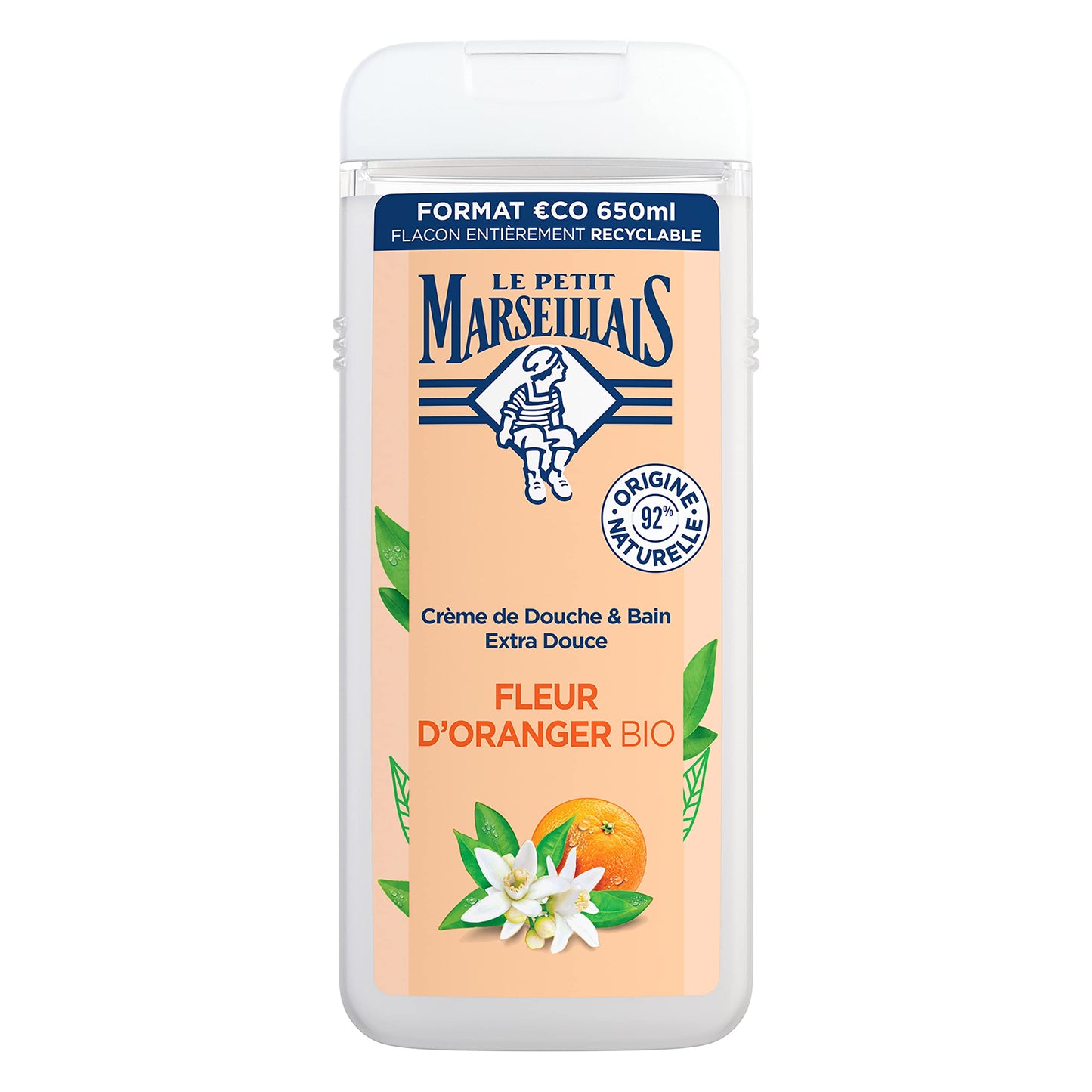 Crème de Douche Extra Douce Fleur d’Oranger BIO 650 ML
