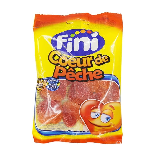 Bonbons coeur de pêches acides Halal paquet 90g