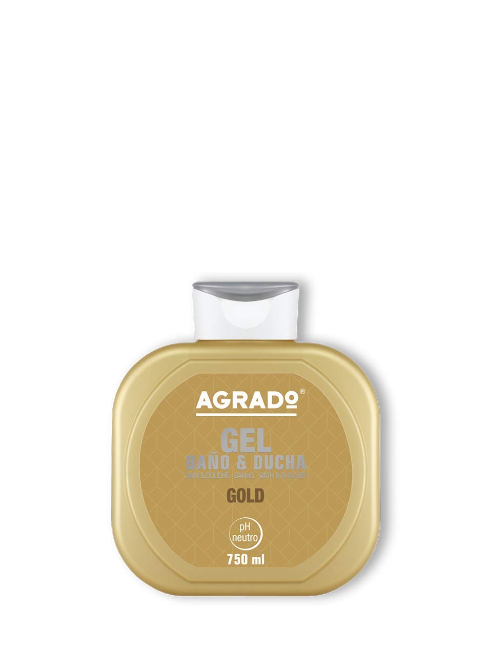 Gel Bain & Douche Hydratant, Gel Bain PH Neutre 750 ml - AGRADO (Gold)