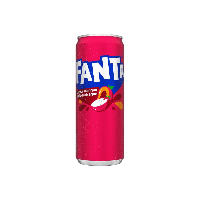 Fanta saveur Mangue Fruit du Dragon 33 CL