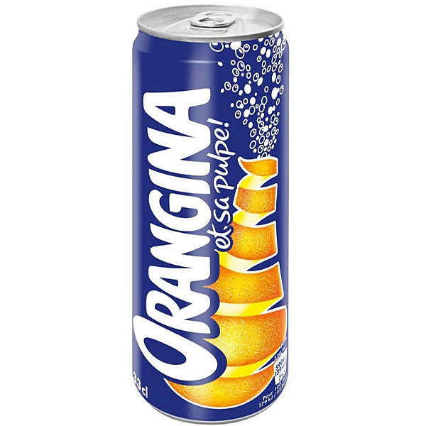 ORANGINA Boisson gazeuse à l'orange - Boîte 33 cl