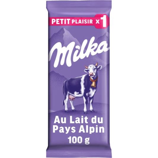 Tablette de chocolat au lait Pays Alpin MILKA