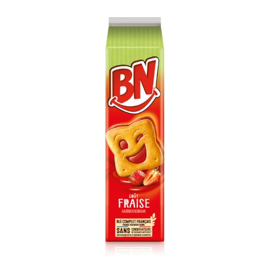 Biscuits goût fraise BN