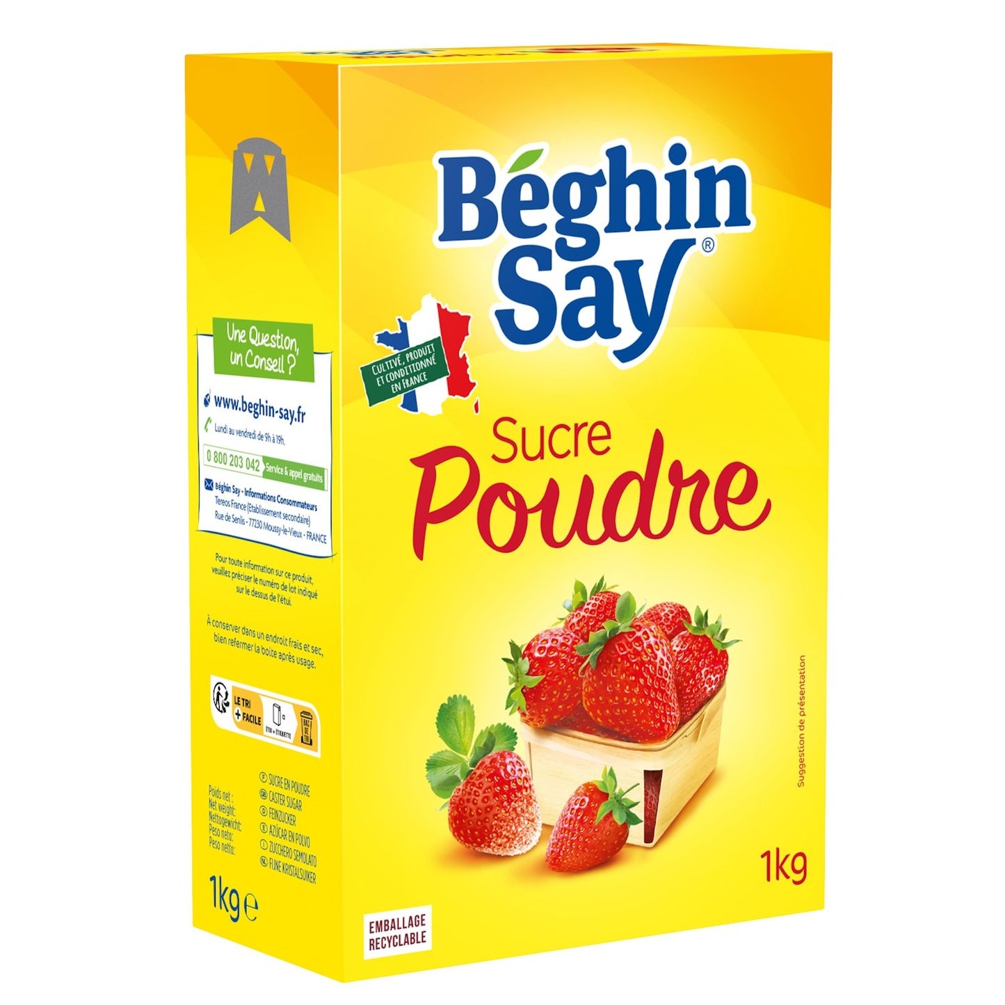 Sucre Poudre BEGHIN SAY 1 kg