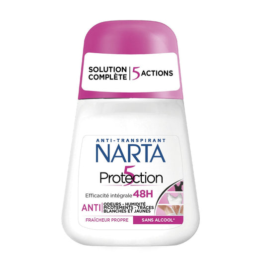 Déodorant bille Anti-transpirant Protection 5 Sans Alcool NARTA