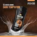 AXE Gel douche Homme Corps Cheveux Visage Barbe Hydratation Chocolat Noir Dark Temptation