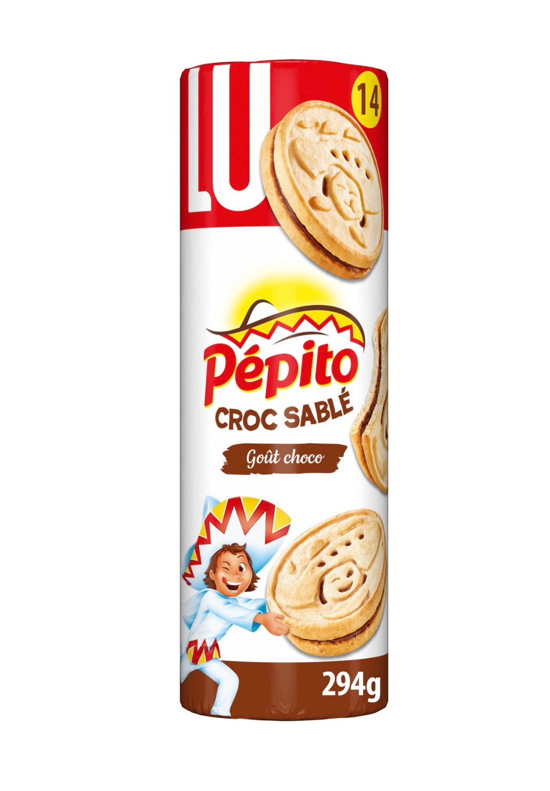 Biscuits fourrés au chocolat Croc sablé pepito
