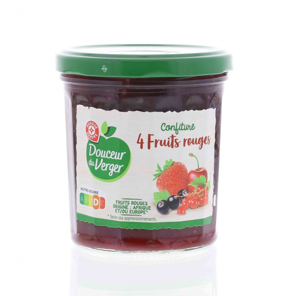 CONFITURE 4 FRUITS ROUGES 370G