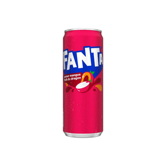 Fanta saveur Mangue Fruit du Dragon 33 CL