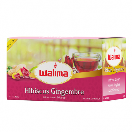 Infusion hibiscus gingembre x20 Walima