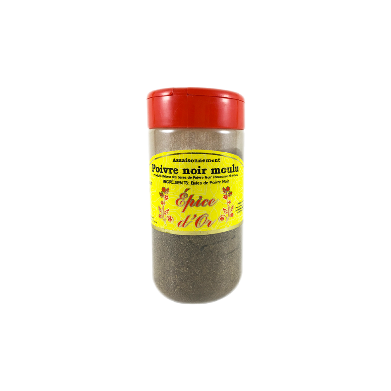 Poivre noir moulu 150G bocal Epice d'or