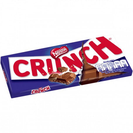 Tablette de chocolat au lait et céréales croustillantes CRUNCH